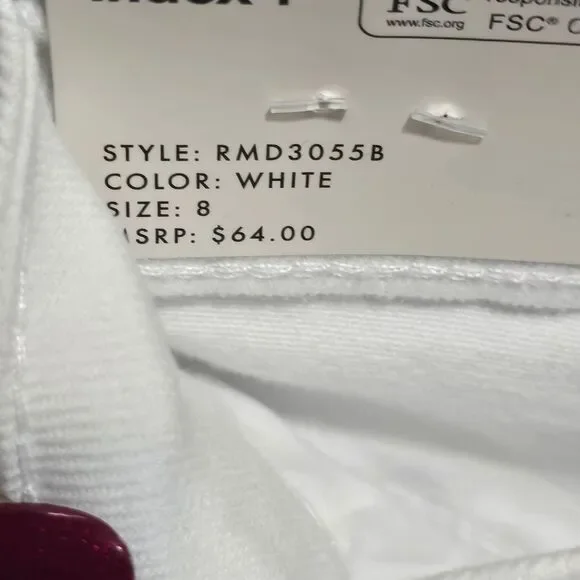 Rebecca Minkoff SIZE 8 High Waist White Shorts - Picture 5 of 7